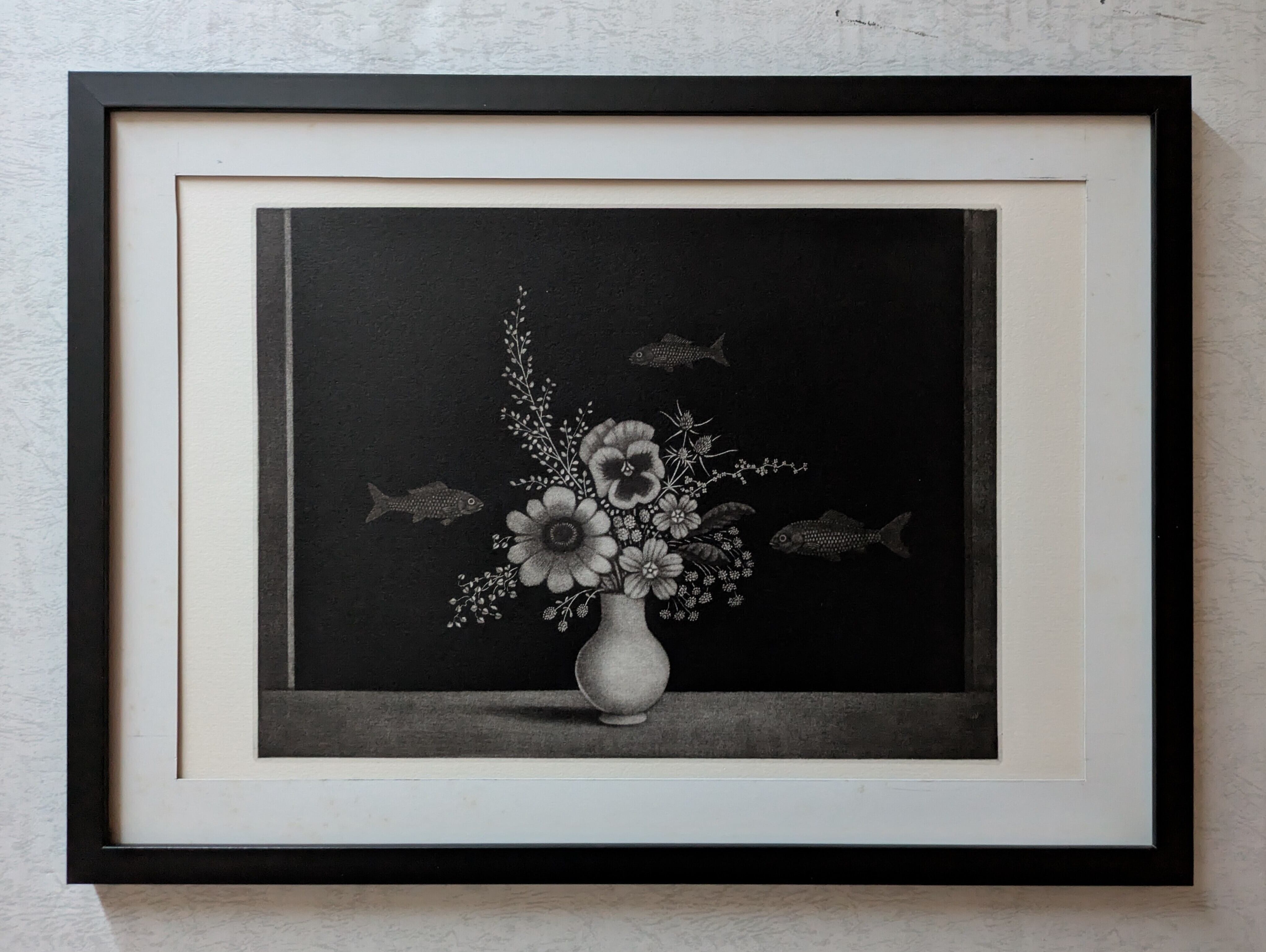 i長谷川潔の500部限定作品 「野辺小禽」真作保証 i長谷川潔の500部限定作品 「野辺小禽」真作保証