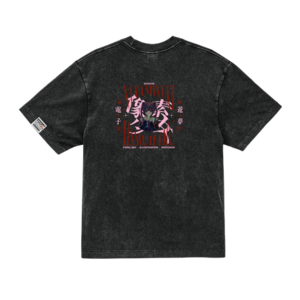 フェードウォッシュTシャツ（6.2oz）フェードブラック ｜ ななみ雪