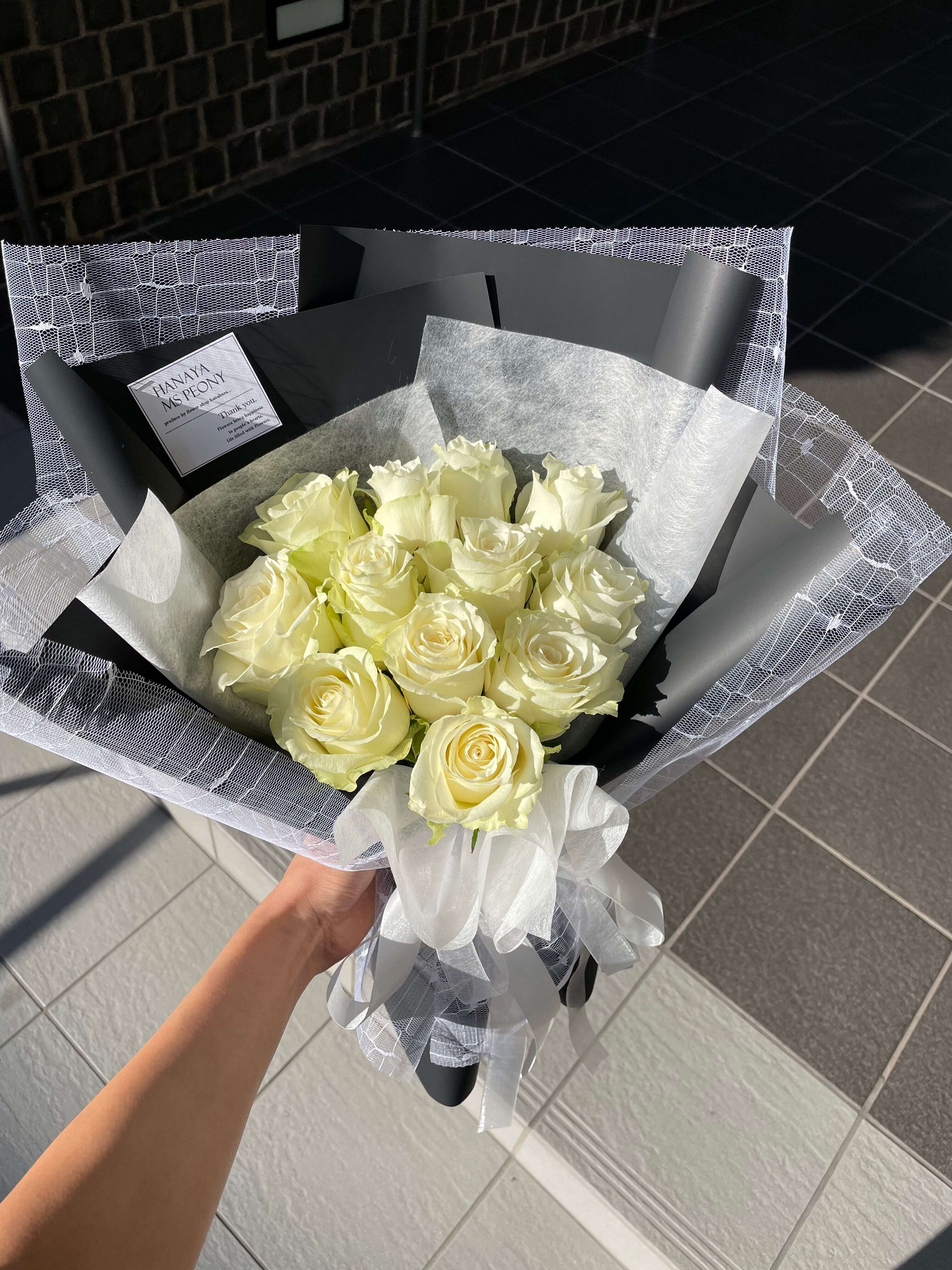 店舗受け取り生花 korean style rose bouquet | Ms Peony