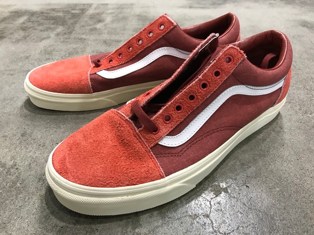 VANS x J.CREW OLD SKOOL (JCREW/WASHED SUEDE/RED)