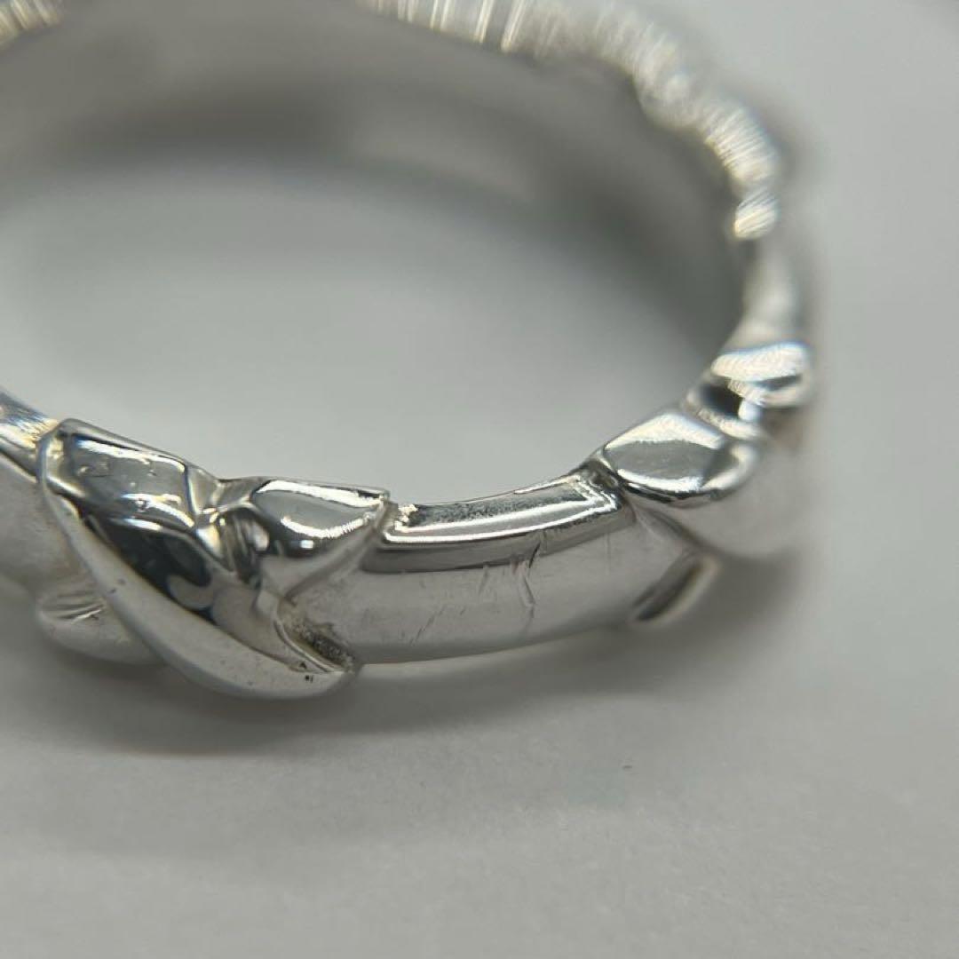 ティファニー TIFFANY シグネチャークロス ステッチリング 9号 希少 ティファニー TIFFANY シグネチャークロス ステッチリング 9号 希少