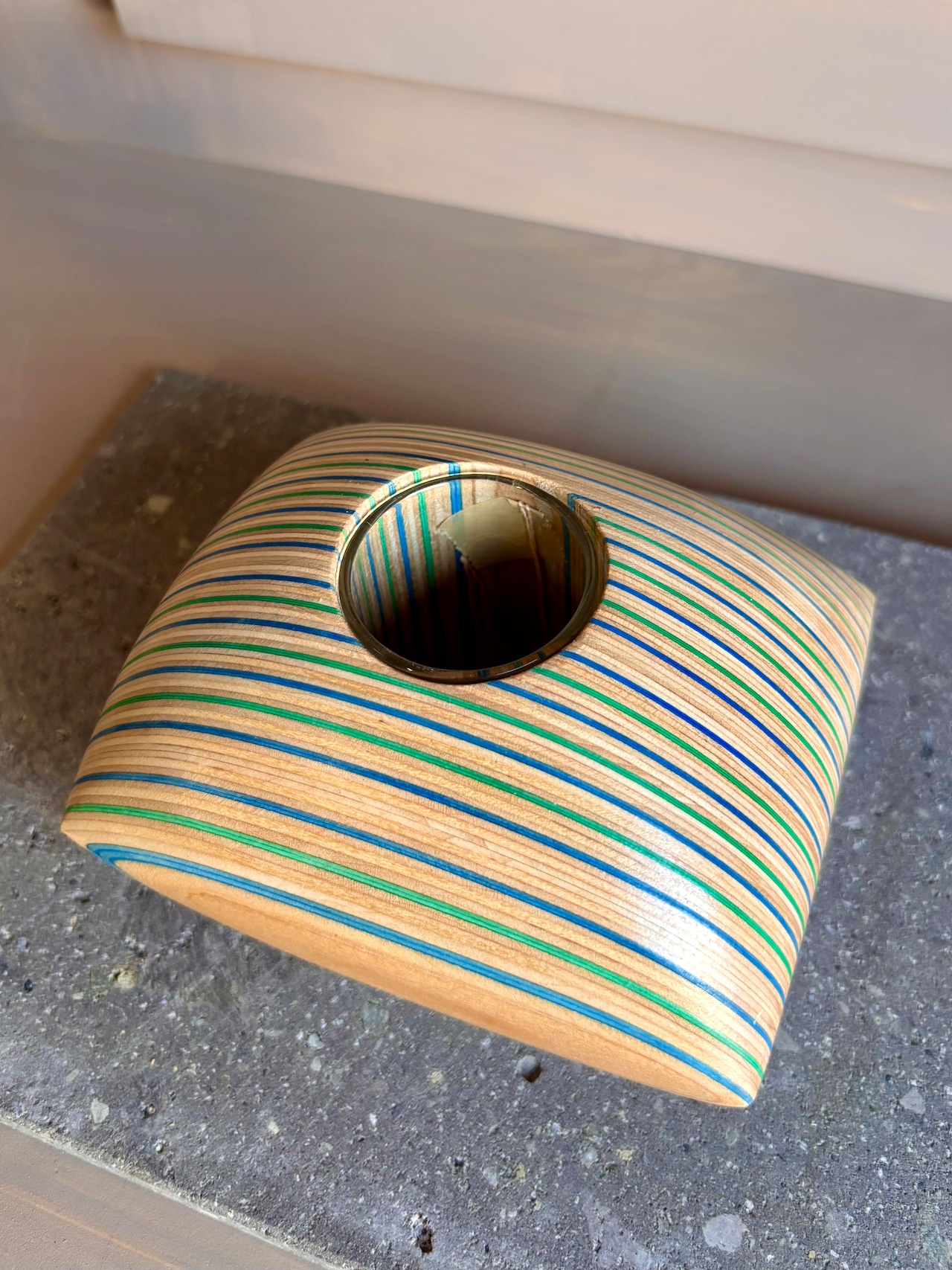 Cushion ストライプ＜青緑＞
