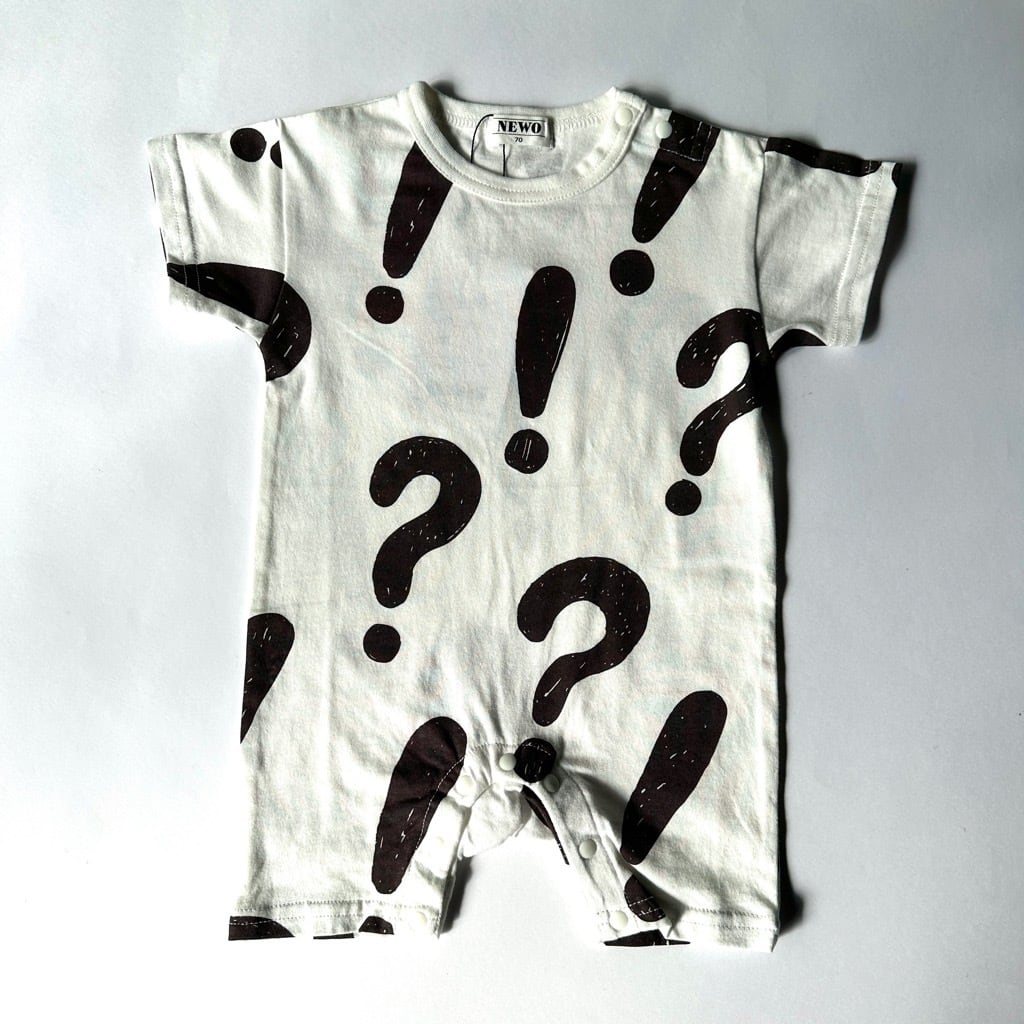 NeWo ?! S/S Rompers【70cm】White