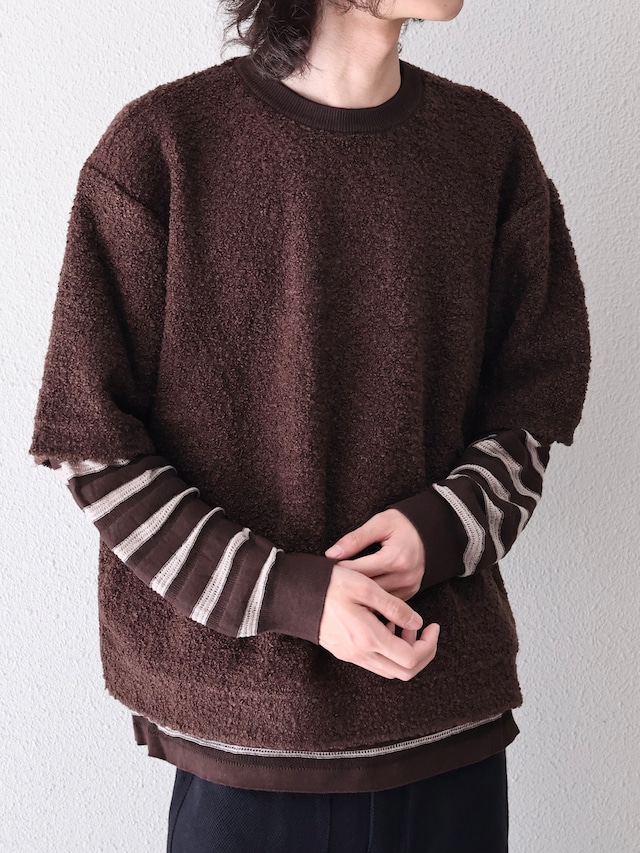 【ISA BOULDER】REPEAT STRIPE TOP/soil