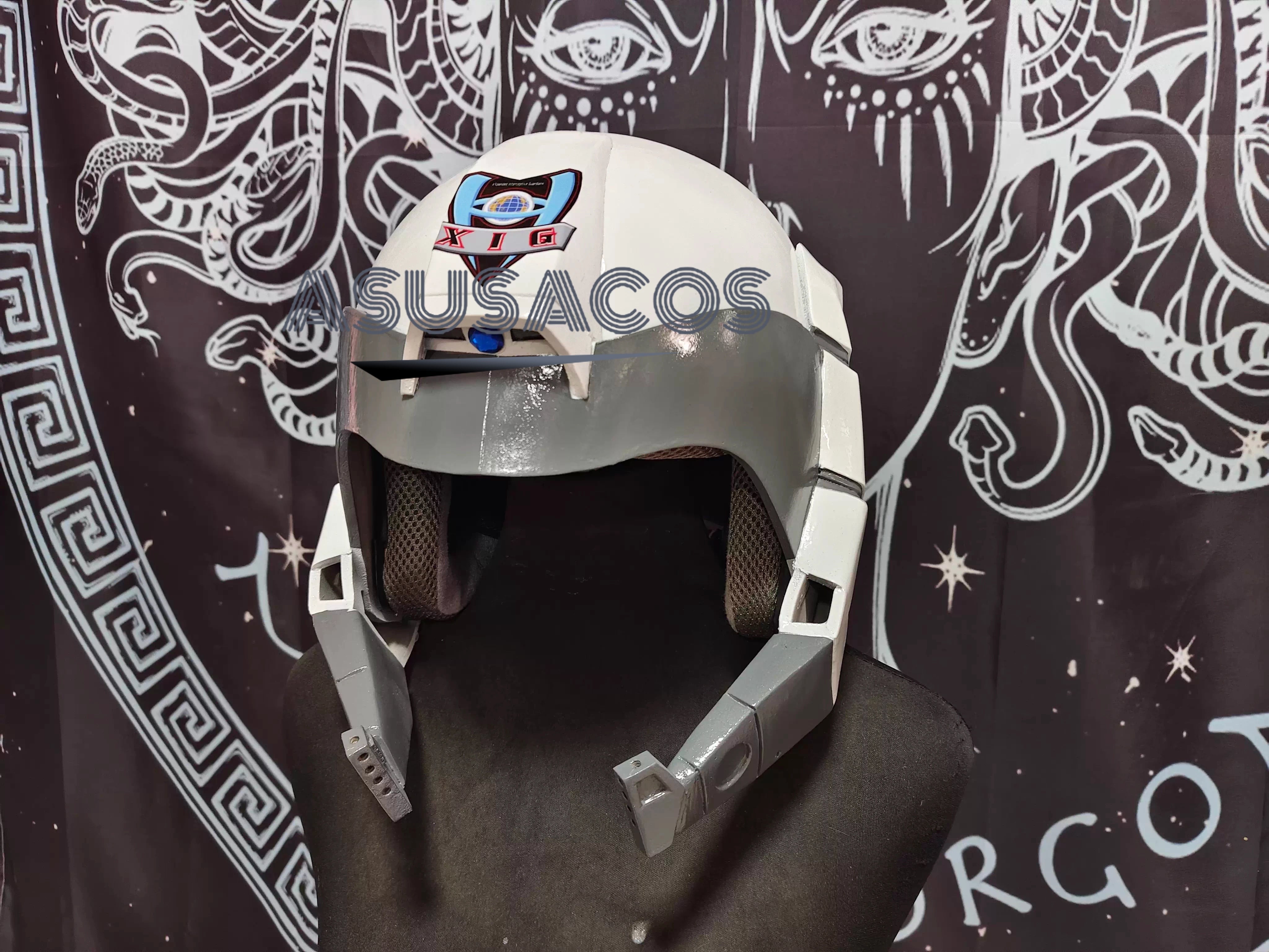ASUSACOS 実物撮影！ウルトラマンティガ GUTS ヘルメット 円大梧