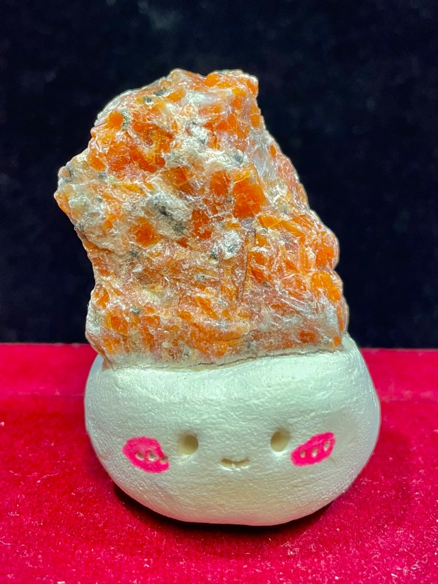 1) 「オレンジ・カルサイト」ハンドメイド・アート