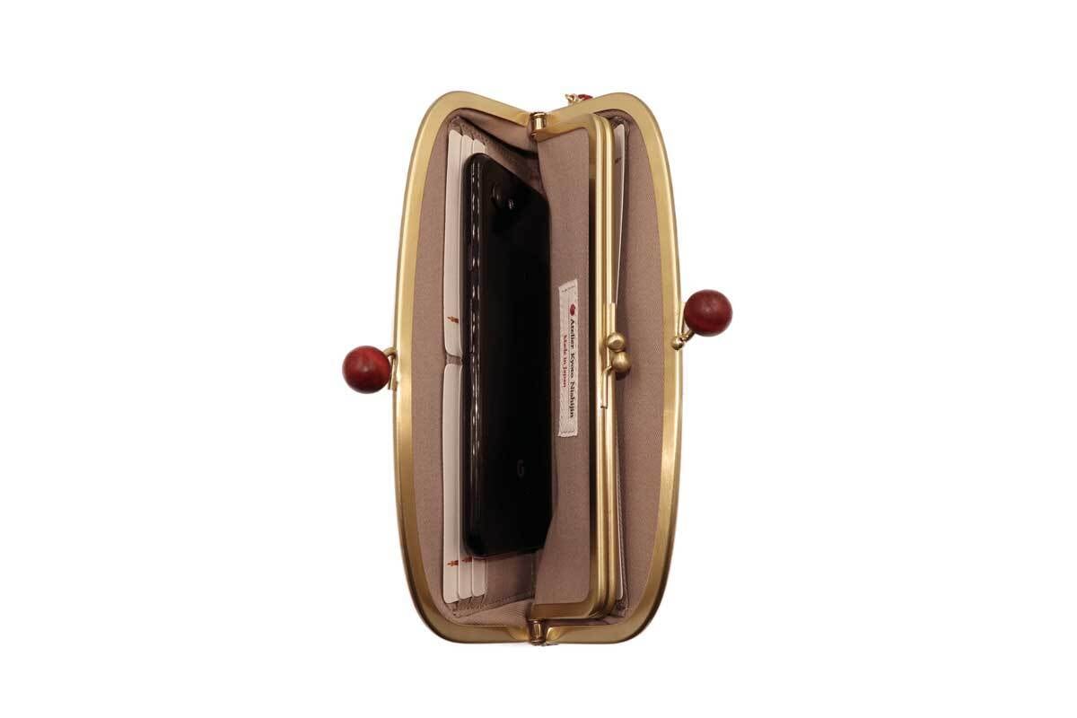 コヤンイサムチョン☆ビニールキルティングがま口チャームリップケース