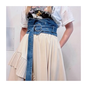 select 38004：denim wide belt