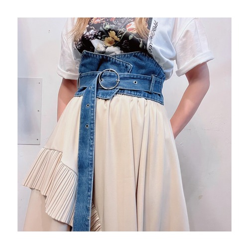 select 38004：denim wide belt