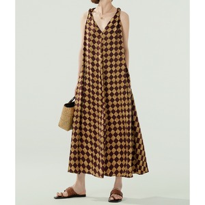 ダイヤパターンサマーワンピース K0309