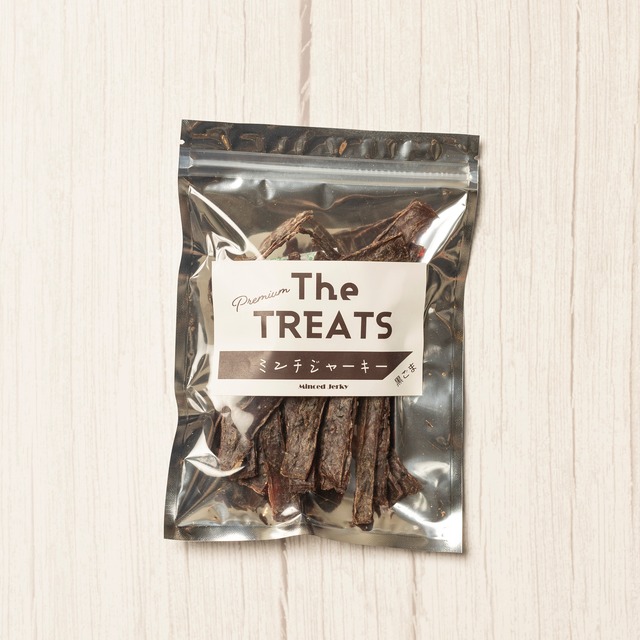 The TREATS 黒ごま入り 鹿ミンチジャーキー【25g】