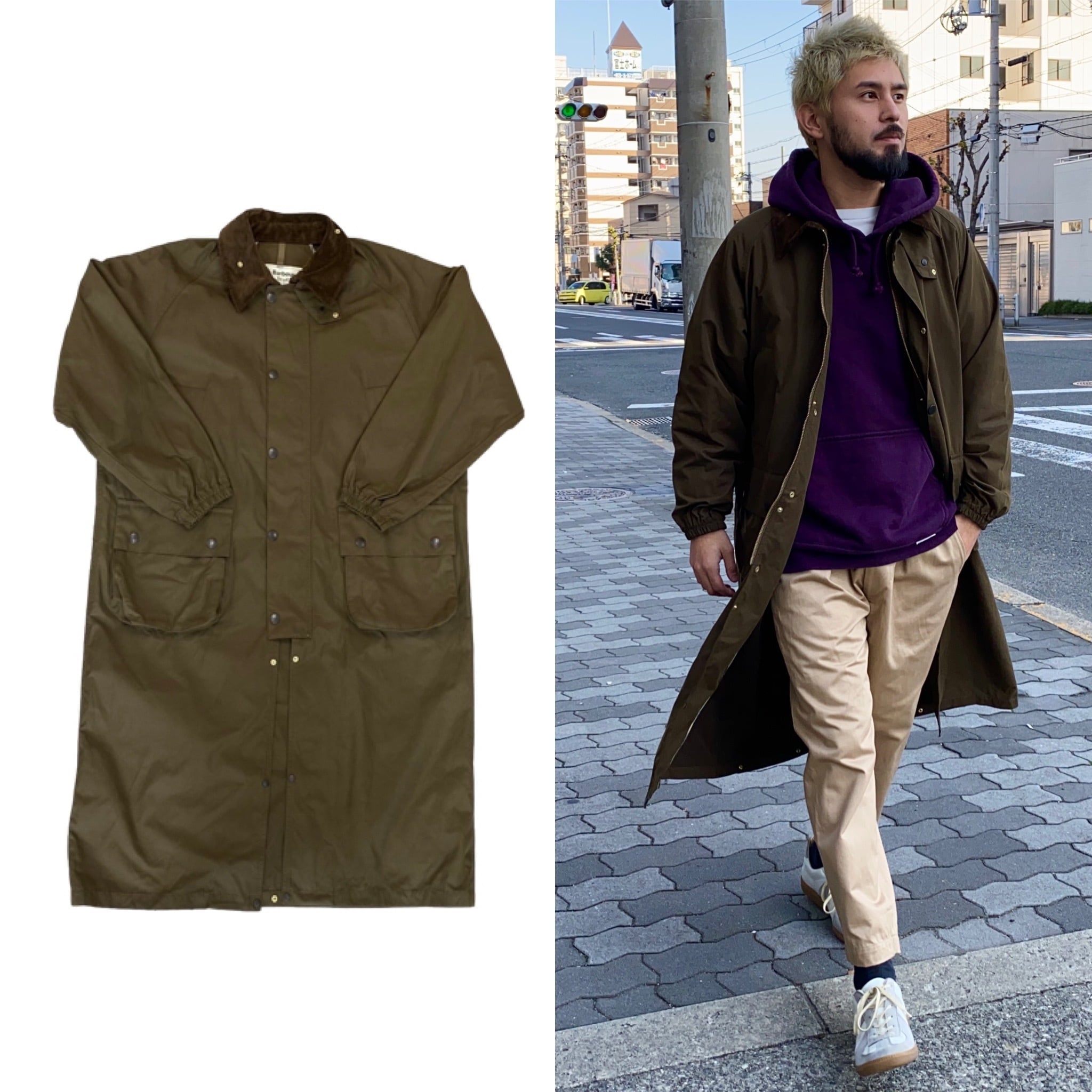 BARBOUR × SCYE × UNITED ARROWS 30th EX COAT OLIVE 38