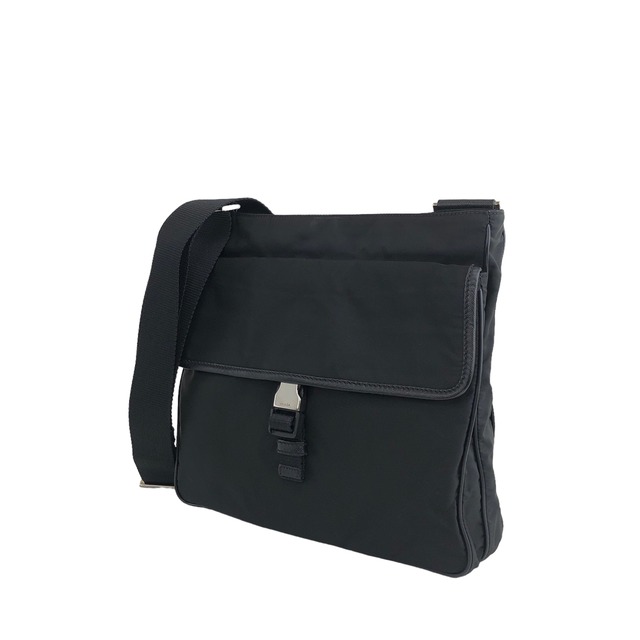 PRADA プラダ トライアングルロゴ ショルダーバッグ ブラック ナイロン  vintage ヴィンテージ オールド pew7ih
