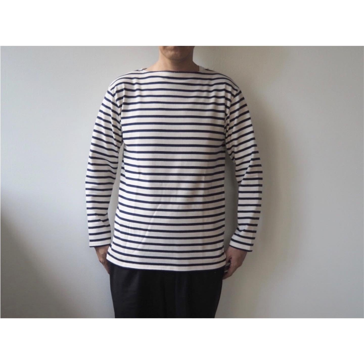 SAINT JAMES(セントジェームス) 『OUESSANT BORDER』Basque Shirt ECRU