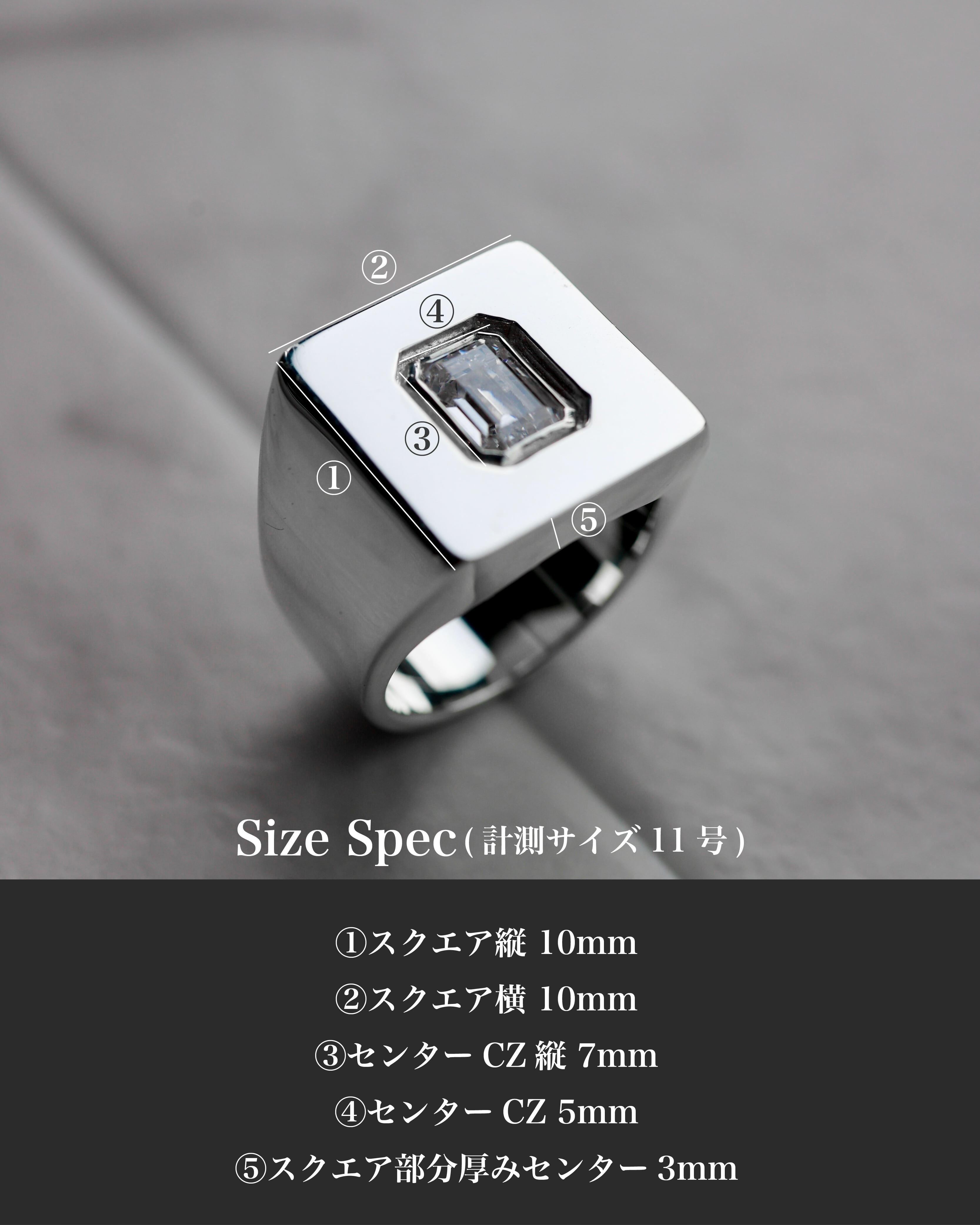 入荷サイズあり】Luxury Square College Ring | EUROKENVY®︎