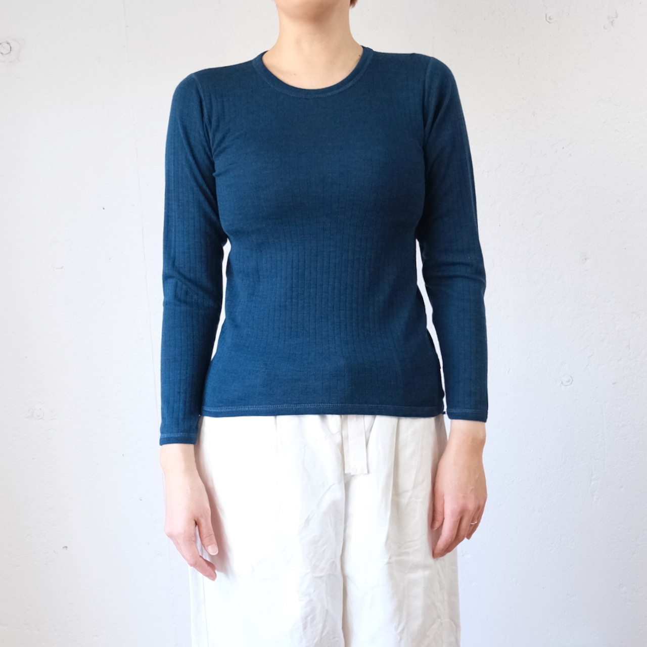 JOHA(ヨハ)Blouse KIDS-150 メリノウール100% ワイドリブ長袖Tシャツ/シーズンカラー5色