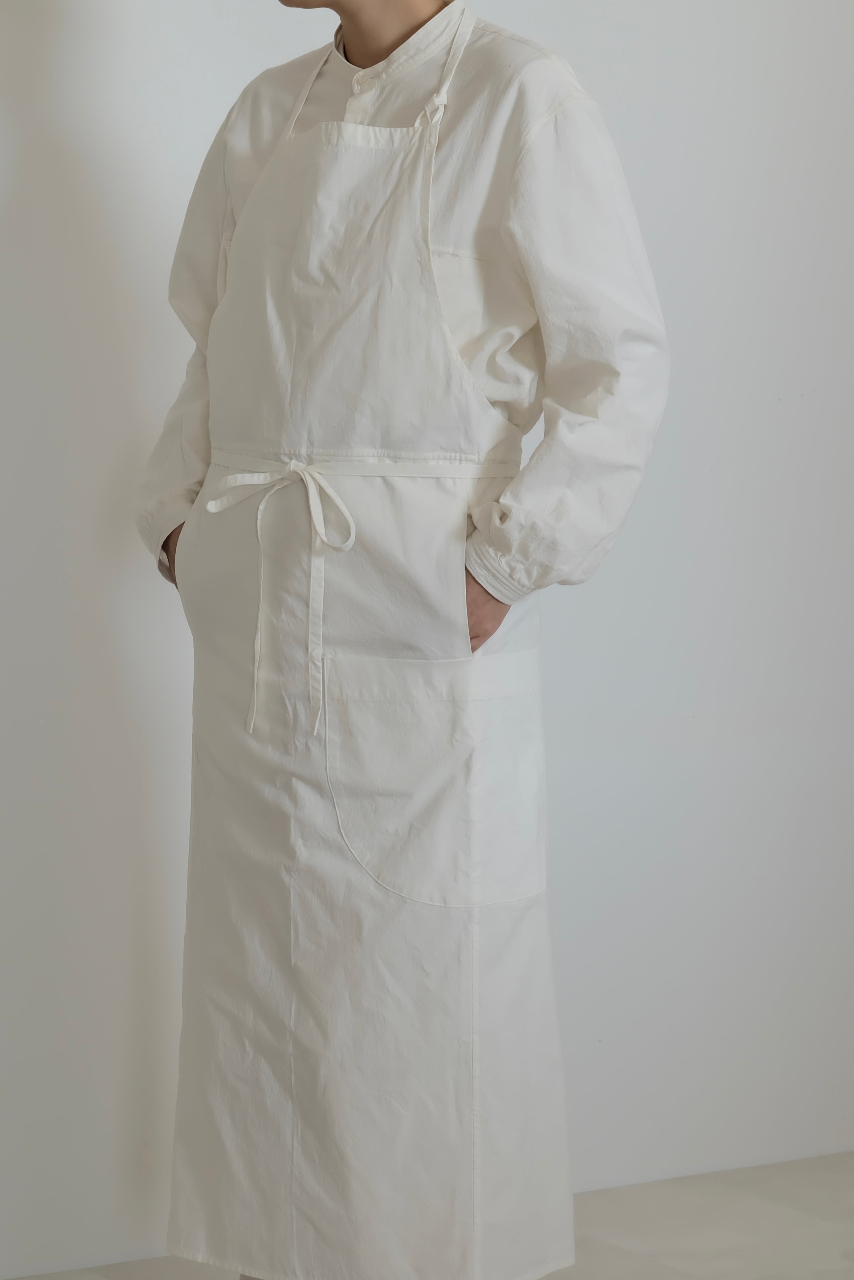 Full apron U - White