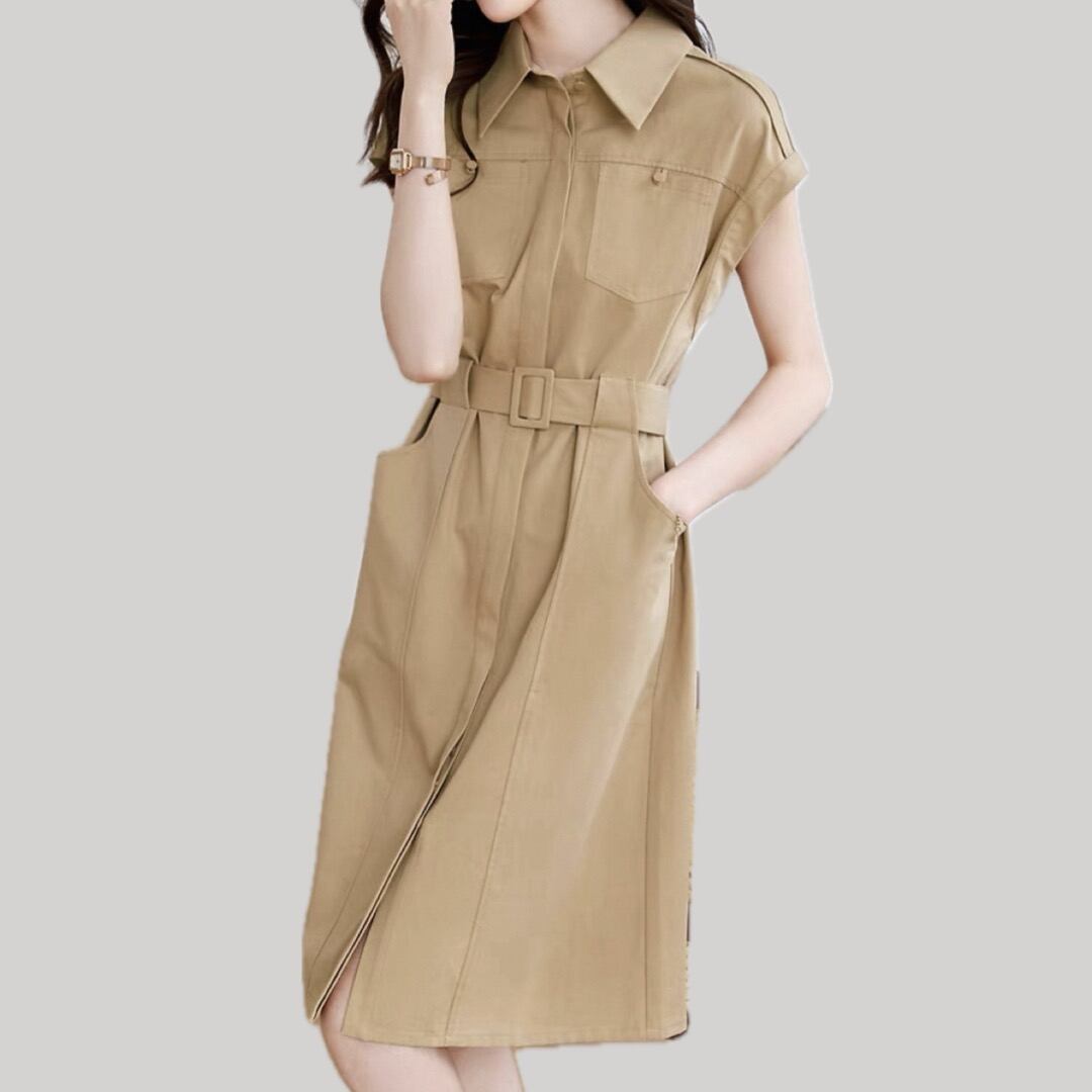 French sleeve shirt dress 00166