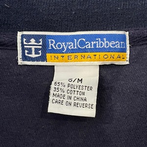 【Royal Caribbean】ハーフジップ スウェット ワンポイント 刺繍ロゴ アメリカ古着