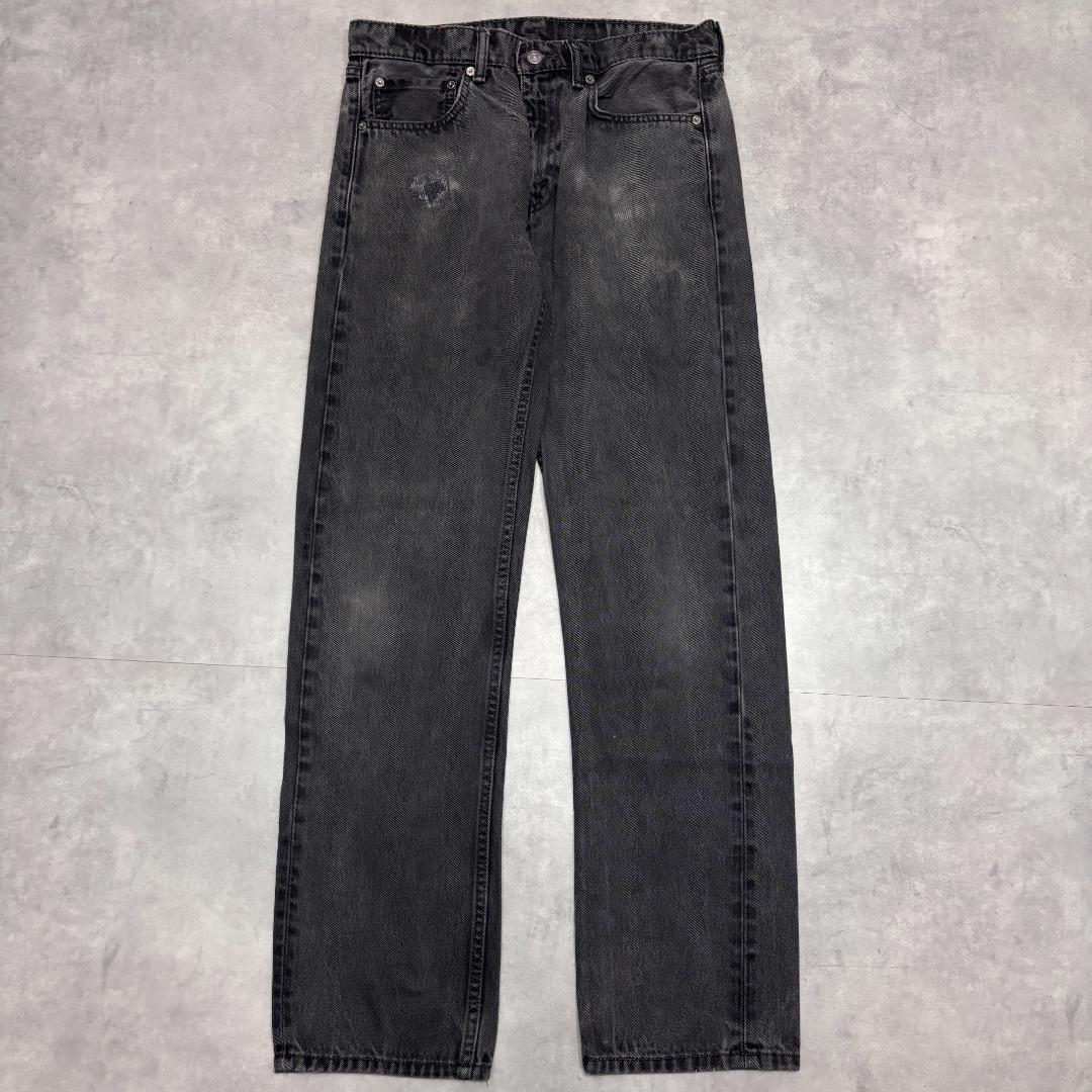 リーバイス505 Levis W32 ブラックデニム 黒 古着 21376