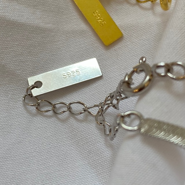 S925 wide snake necklace (N196)