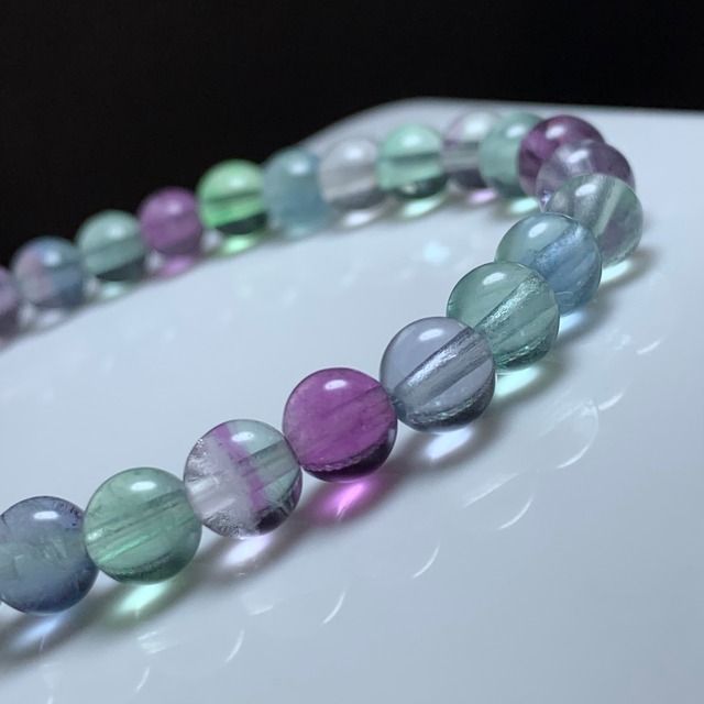 透明度高・フローライトブレスレット