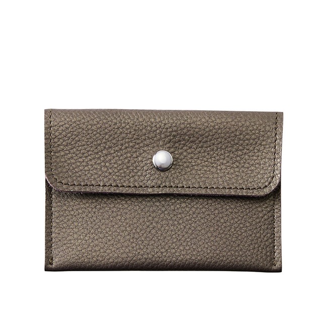 【NEW】本革ホックポーチ　中仕切り有り　カード収納可能　1枚単位　AR-345