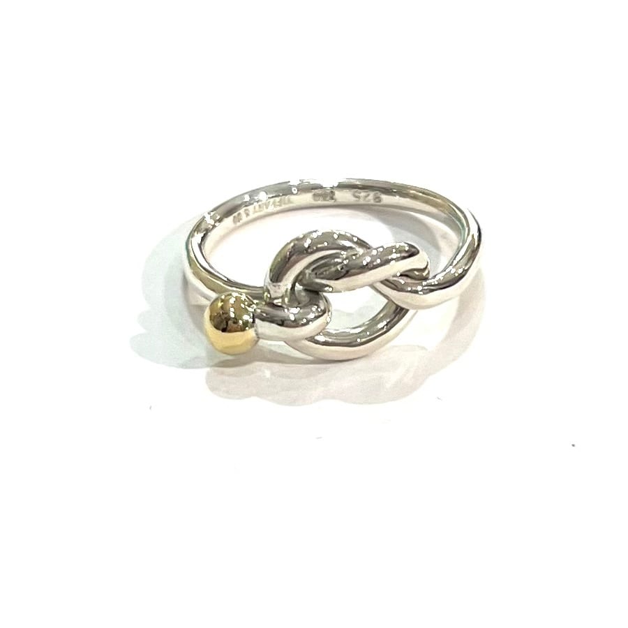 希少サイズ2091 【 TIFFANY&CO. 】TIFFANY &CO silver925.K18 12号ラブ