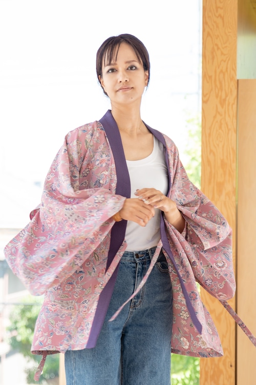 #2 Kimono jacket made from japanese silk kimono