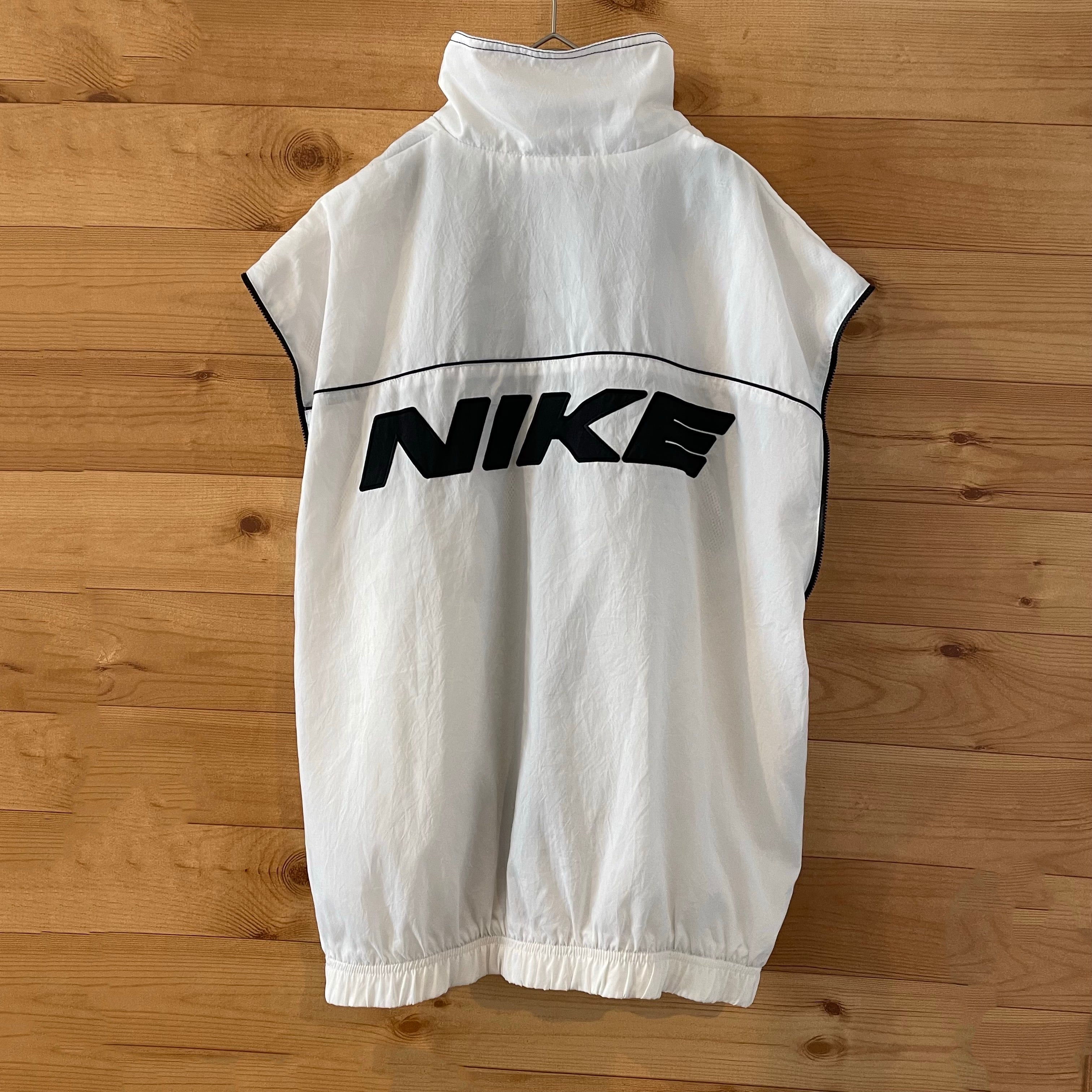 NIKE】90s 白タグ ナイロンジャケット スウィッシュ ナイキ 刺繍