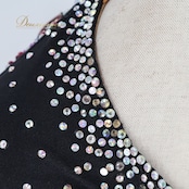 社交ダンス 衣装 ラテン ドレス ワンピース 黒 ピンク デモ 競技 ダンス パーティ 発表会 フリル 豪華 かわいい 華やか 日本製 ブラック系 ピンク系 ドレッシー 発表 おしゃれ 踊りやすい パーティー 社交ダンス衣装 レディース ステージ衣装