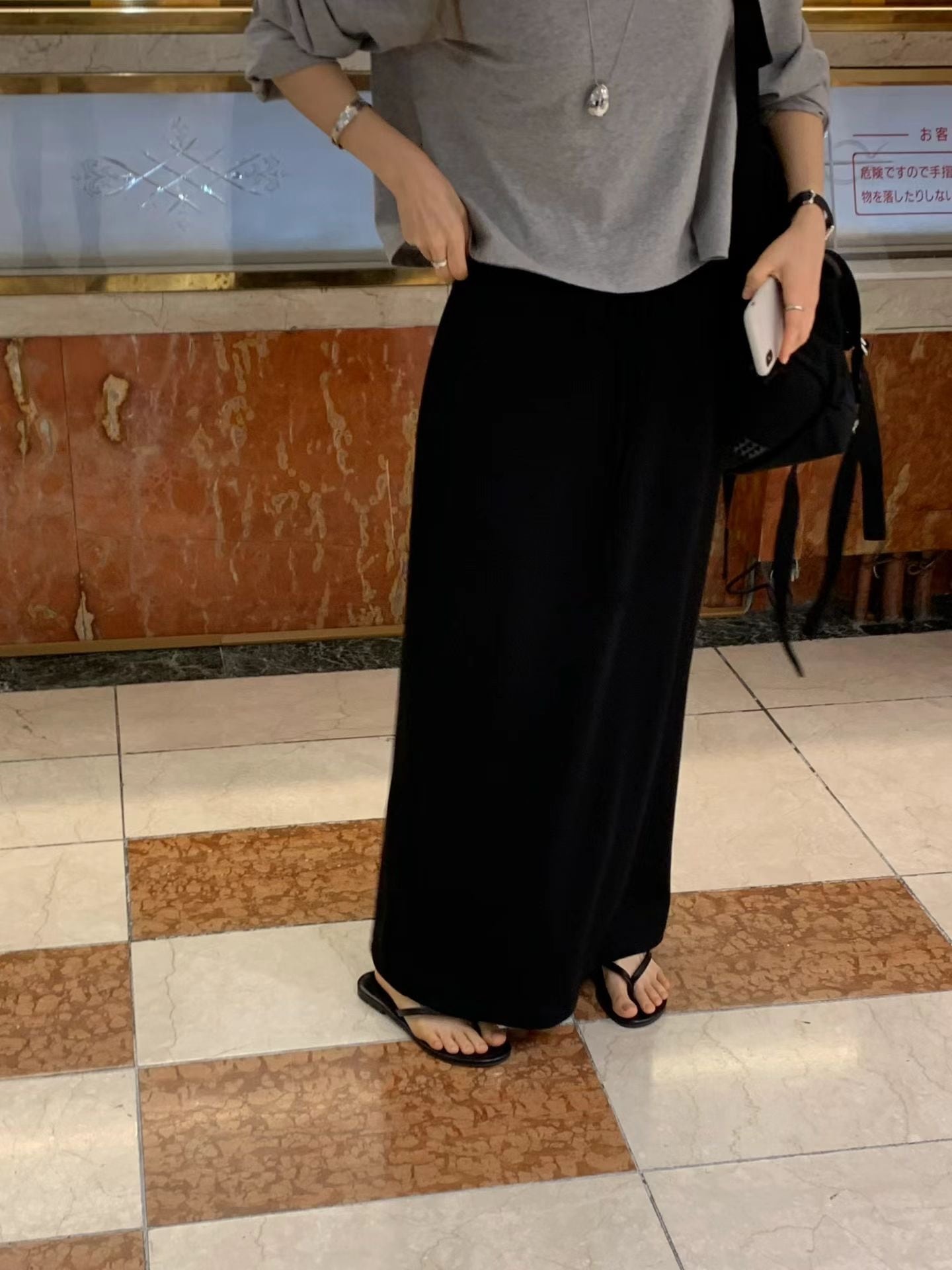 (予約) ounce / Mono String Maxi skirt