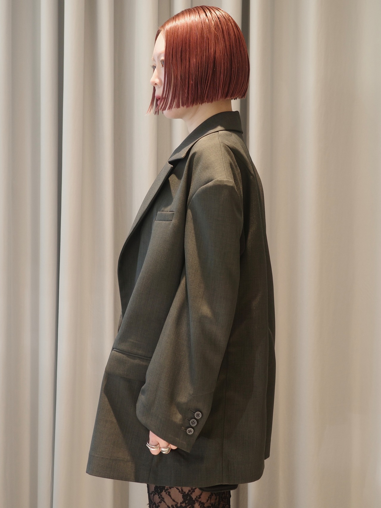 【26SS】FUMIE TANAKA フミエタナカ / テーラードジャケット / sheer conbi JK - 2