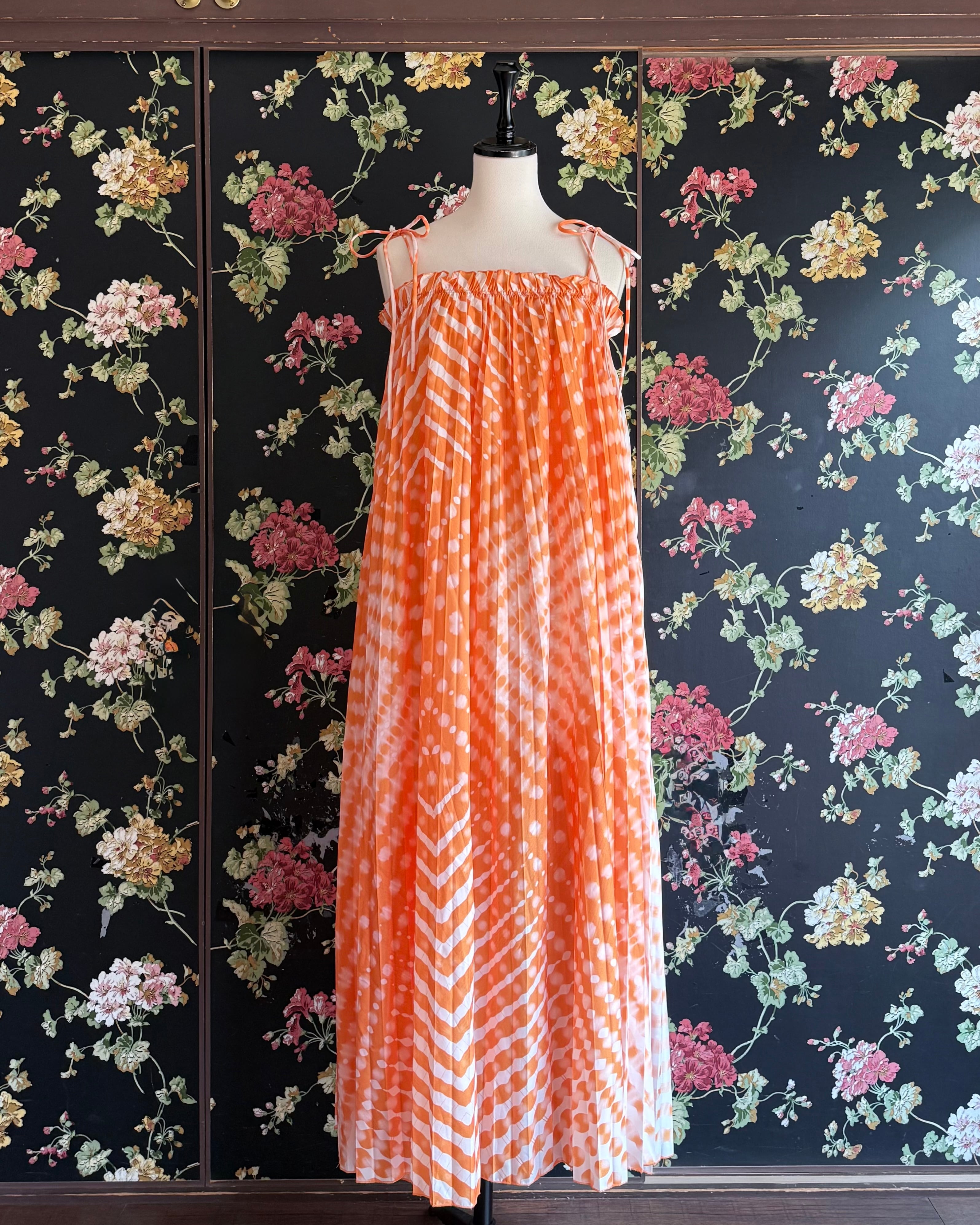 D1973 【Romantic Summer Casual 】ショルダーリボン グラデーション