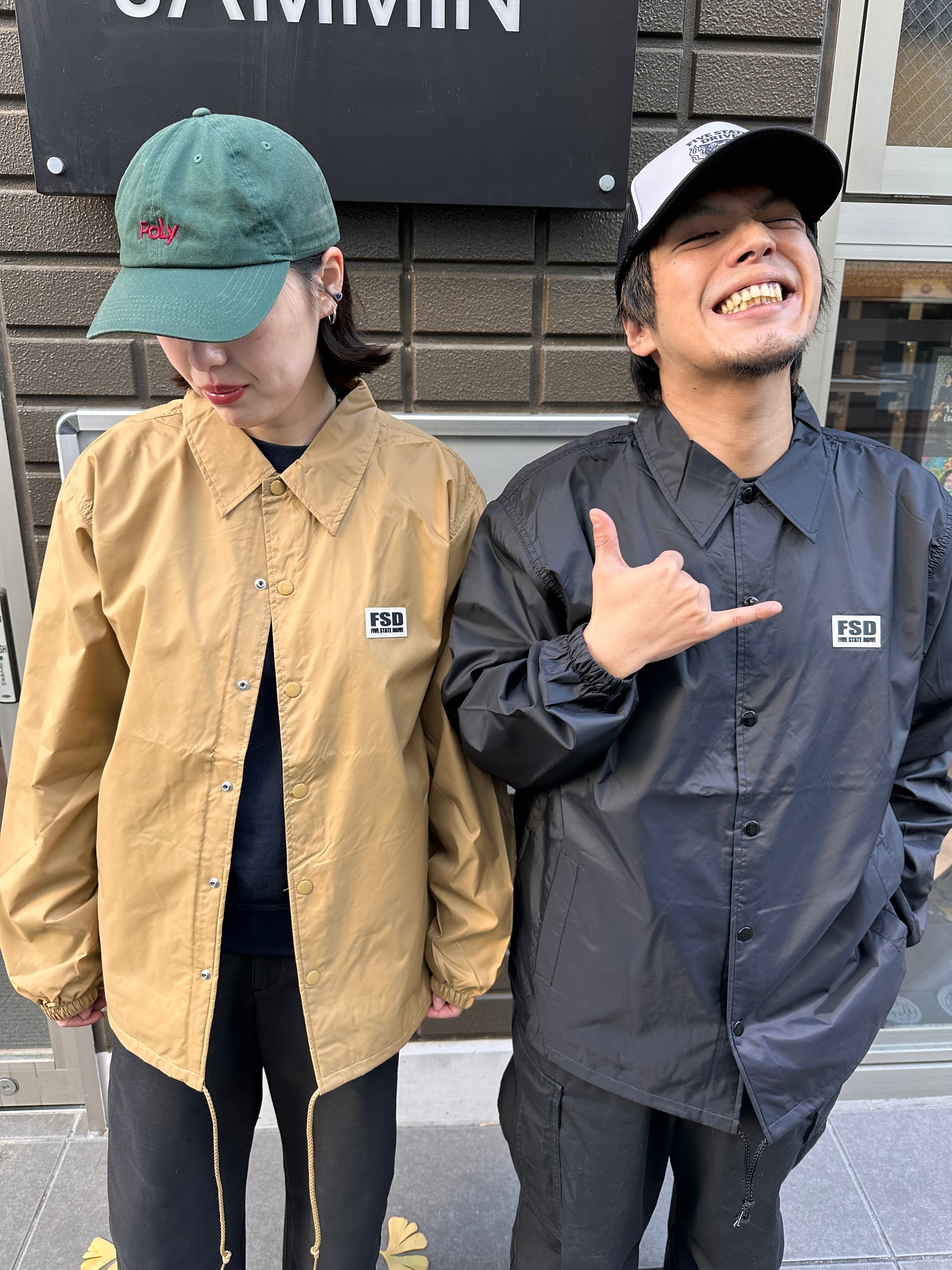 Basic コーチジャケット ブラウン/ブラック | FIVE STATE DRIVE Web Store
