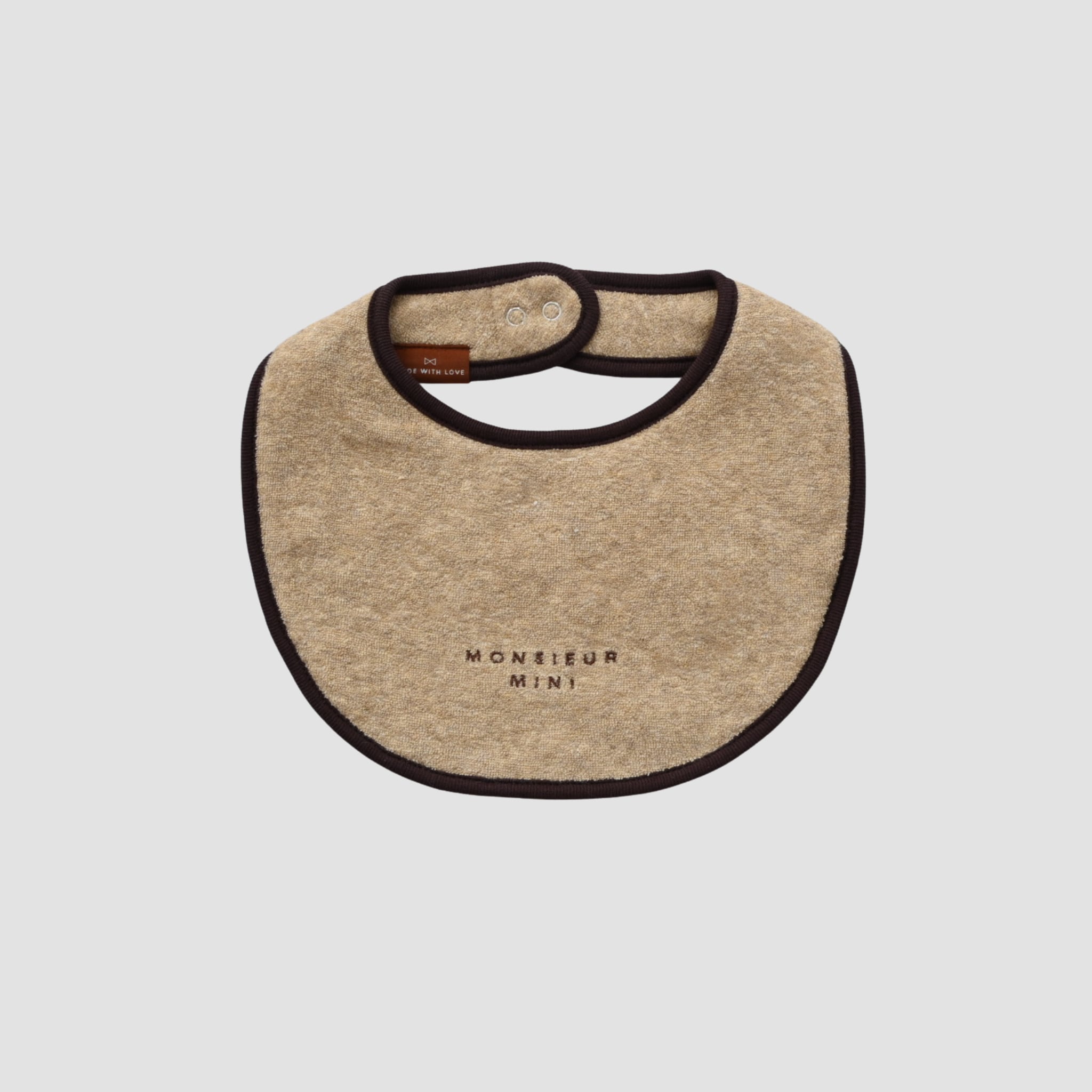 【MONSIEUR MINI】Terry Bib - Beigie
