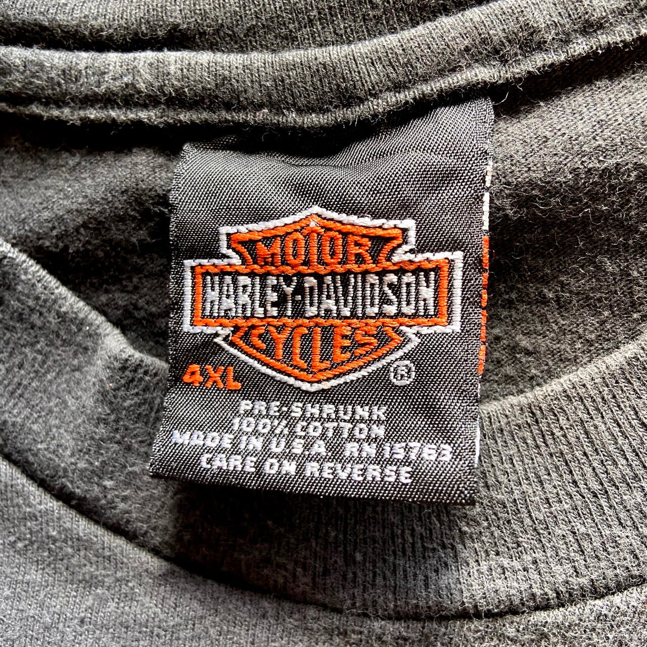 90年代 ヘインズ Hanes Harley-Davidson ハーレーダビッドソン 総柄 モーターサイクル バイクTシャツ メンズXL ヴィンテージ /evb002150