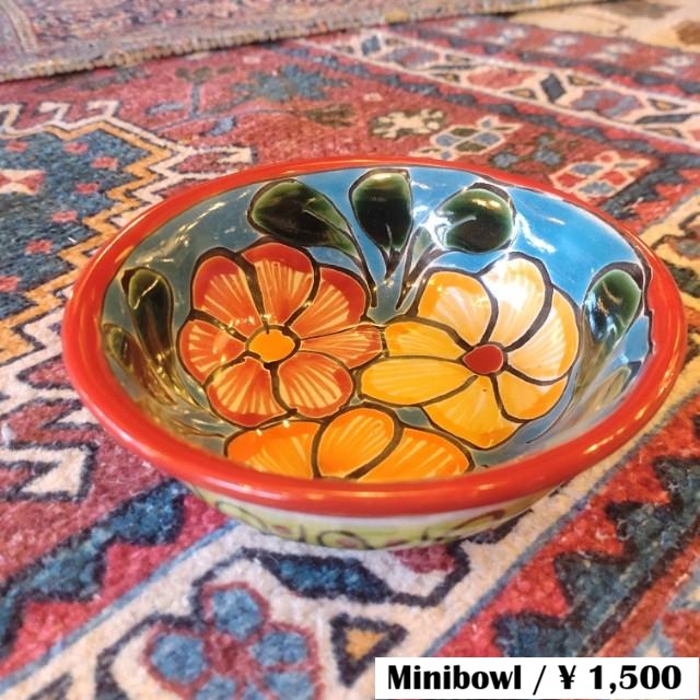 Mexico　Guanajuato Ware　Minibowl　Red Smallbowl　Yogurt　Fruit bowl　Small Plate　Snacks
