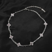 6色四つ葉のクローバー ブレスレット ネックレス W244