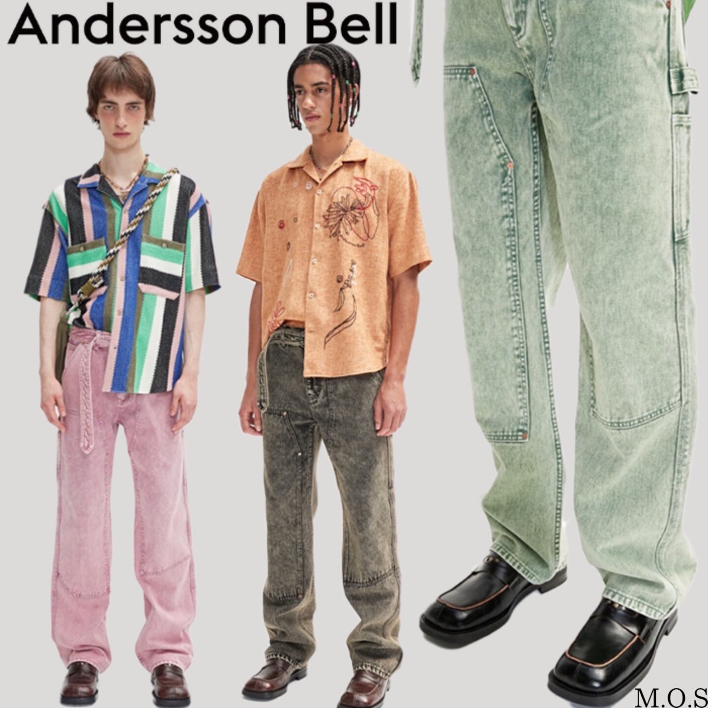 ☆ANDERSSON BELL☆OVERDYED COLOR CARPENTER JEANS | M.O.S
