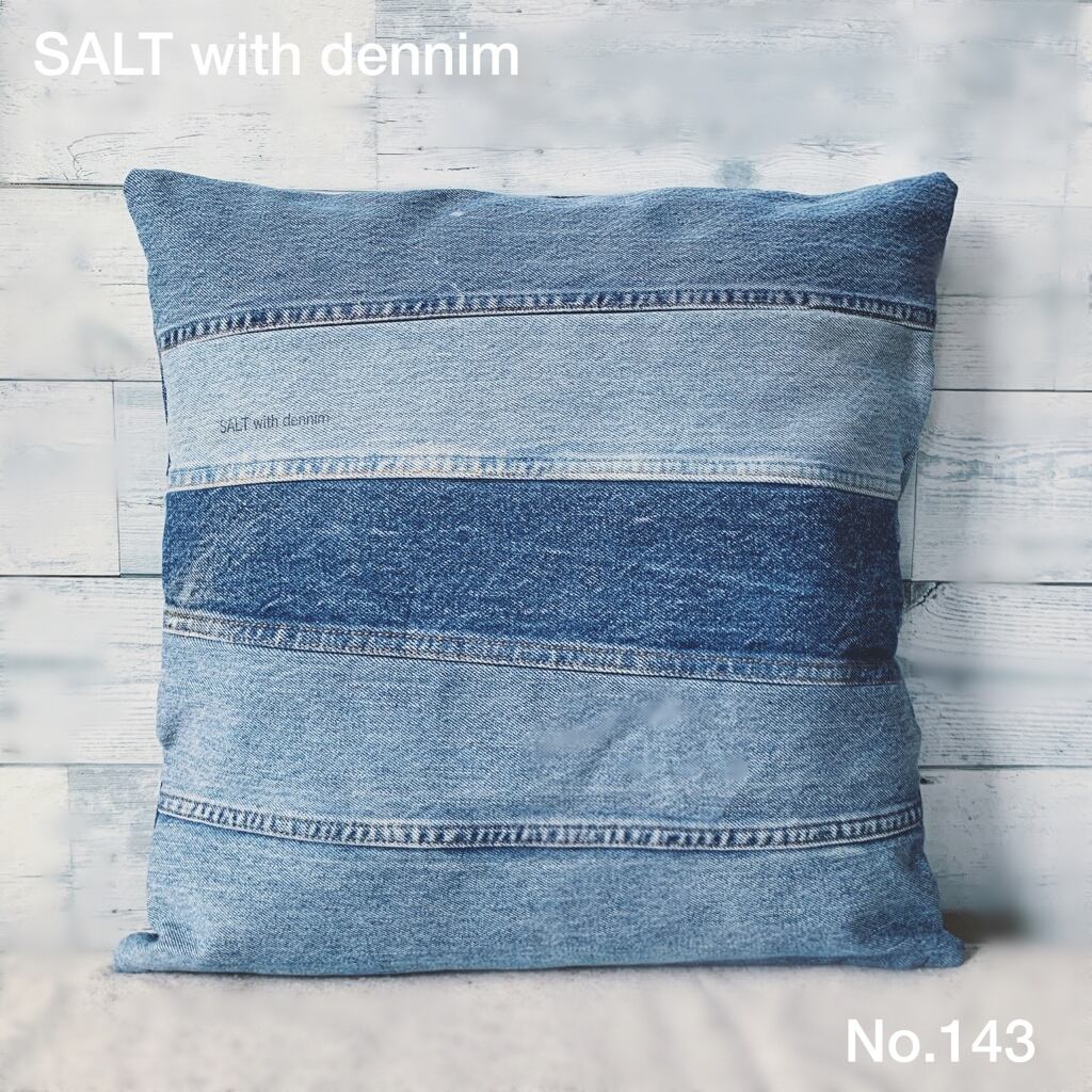 Blackデニムクッションカバー No.141 | SALT with dennim