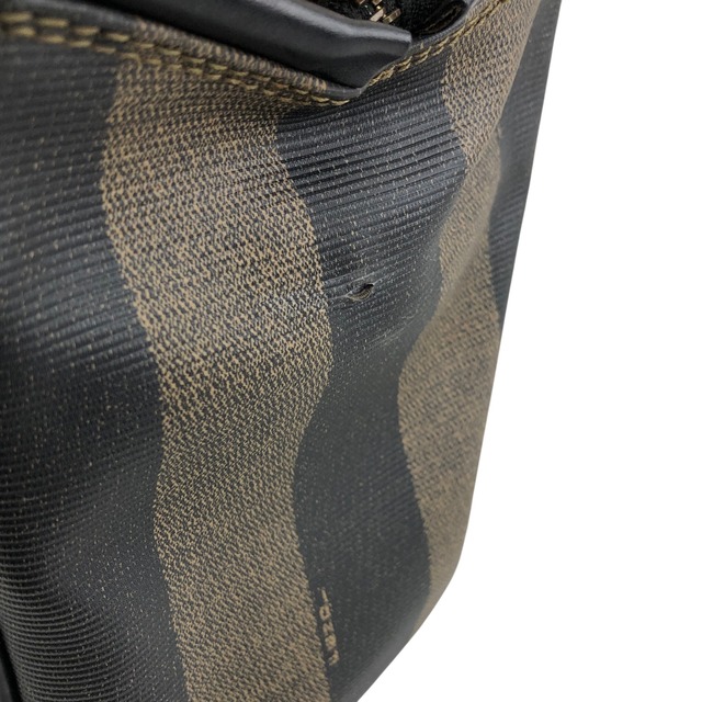 FENDI フェンディ ペカン ショルダーバッグ ブラウン PVC レザー 2way ボストン vintage ヴィンテージ オールド fw8ie6