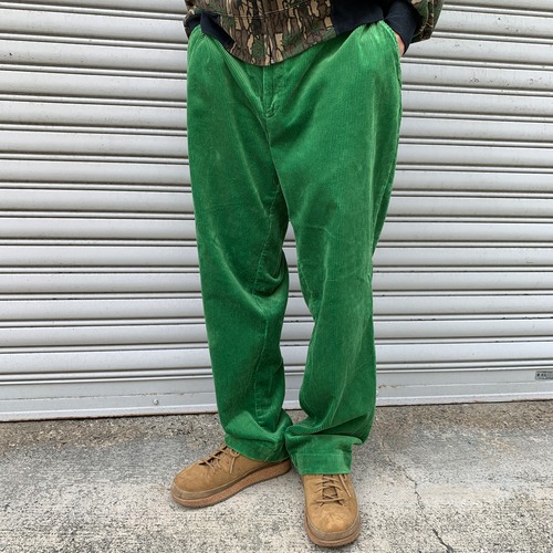 ラルフローレン コーデュロイスラックス 太畝 グリーン レアカラー W36L32