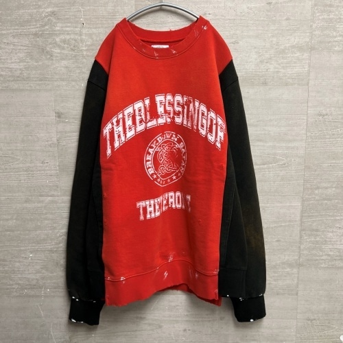 SOMEIT サミット T.B.S ARCHIVE RECONSTRUCTED SWEAT ヴィンテージ加工 再構築 スウェット 【中目黒b3】