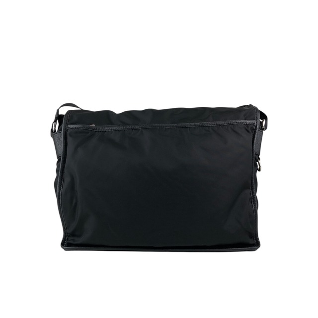 PRADA プラダ ショルダーバッグ ブラック トライアングルロゴ フロントバックル ナイロン レザー サフィアーノ メッセンジャーバッグ vintage ヴィンテージ オールド 2arab2