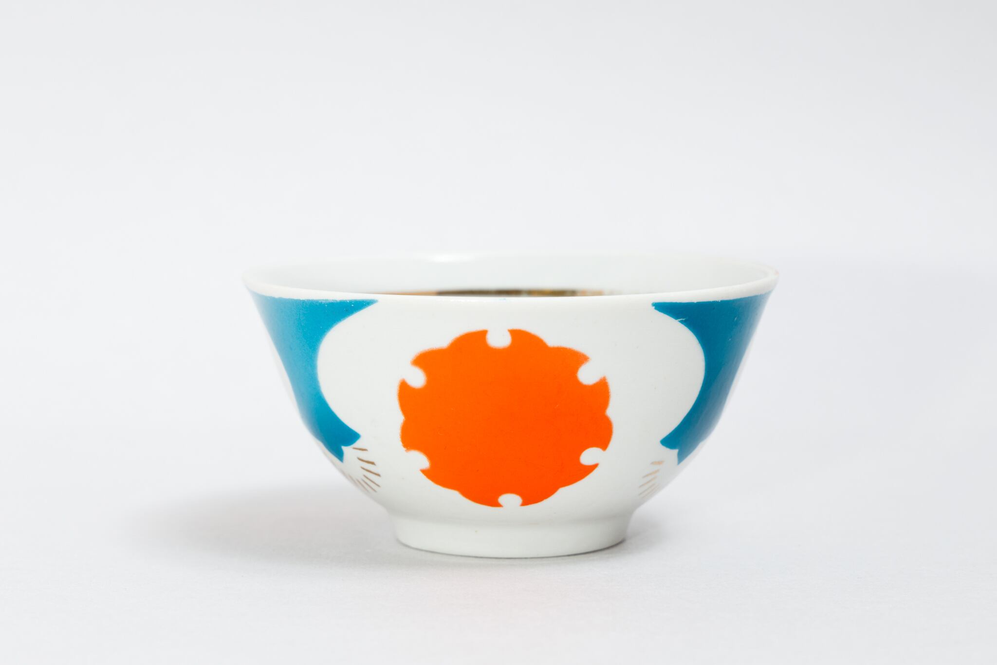 ヴィンテージ植物幾何学柄カップ クラスノダール磁器工場 旧ソ連 0338