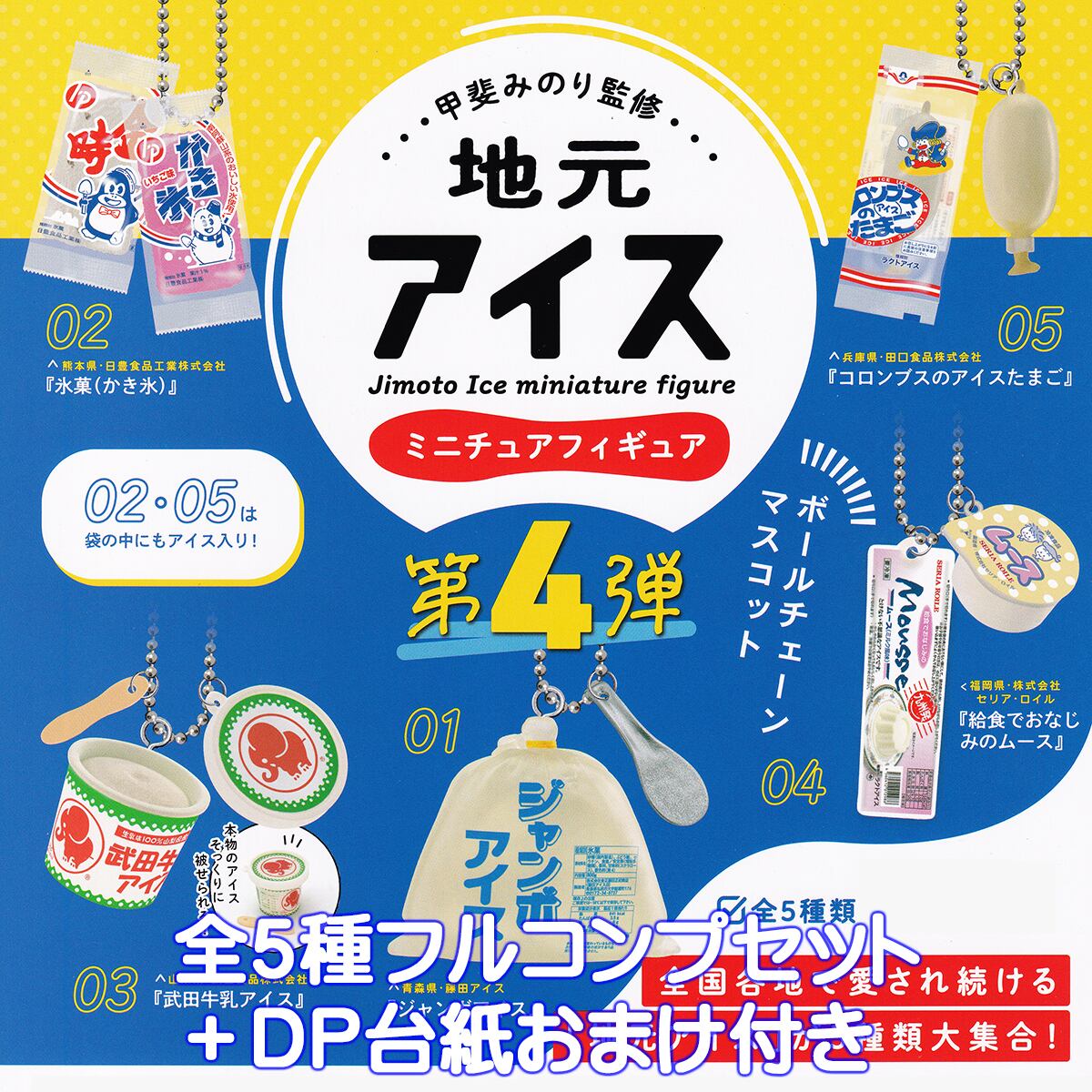 地元アイス ミニチュアフィギュア 第4弾 ケンエレファント 【全 地元アイス ミニチュアフィギュア 第4弾 ケンエレファント 【全