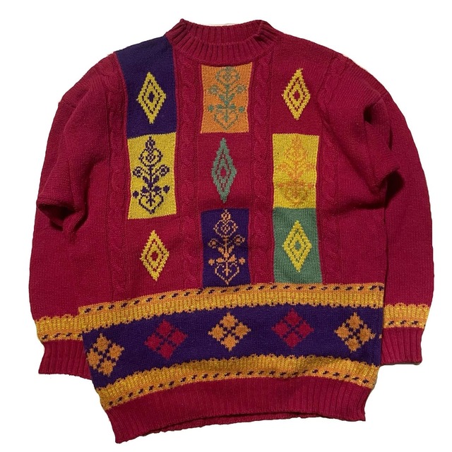 Geometric patterned Wool Knit