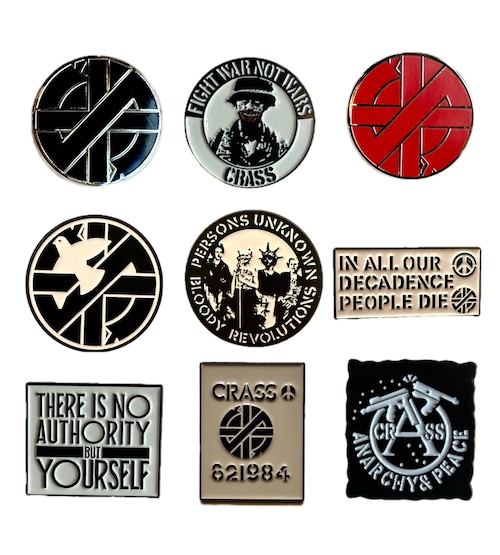 新入荷CRASS / Steve Ignorant presents CRASS  ピンバッジ