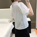レースピンタックパフスリーブブラウス ・78730